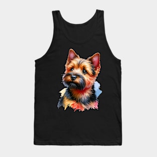 Norwich Terrier Watercolor - Beautiful Dog Tank Top